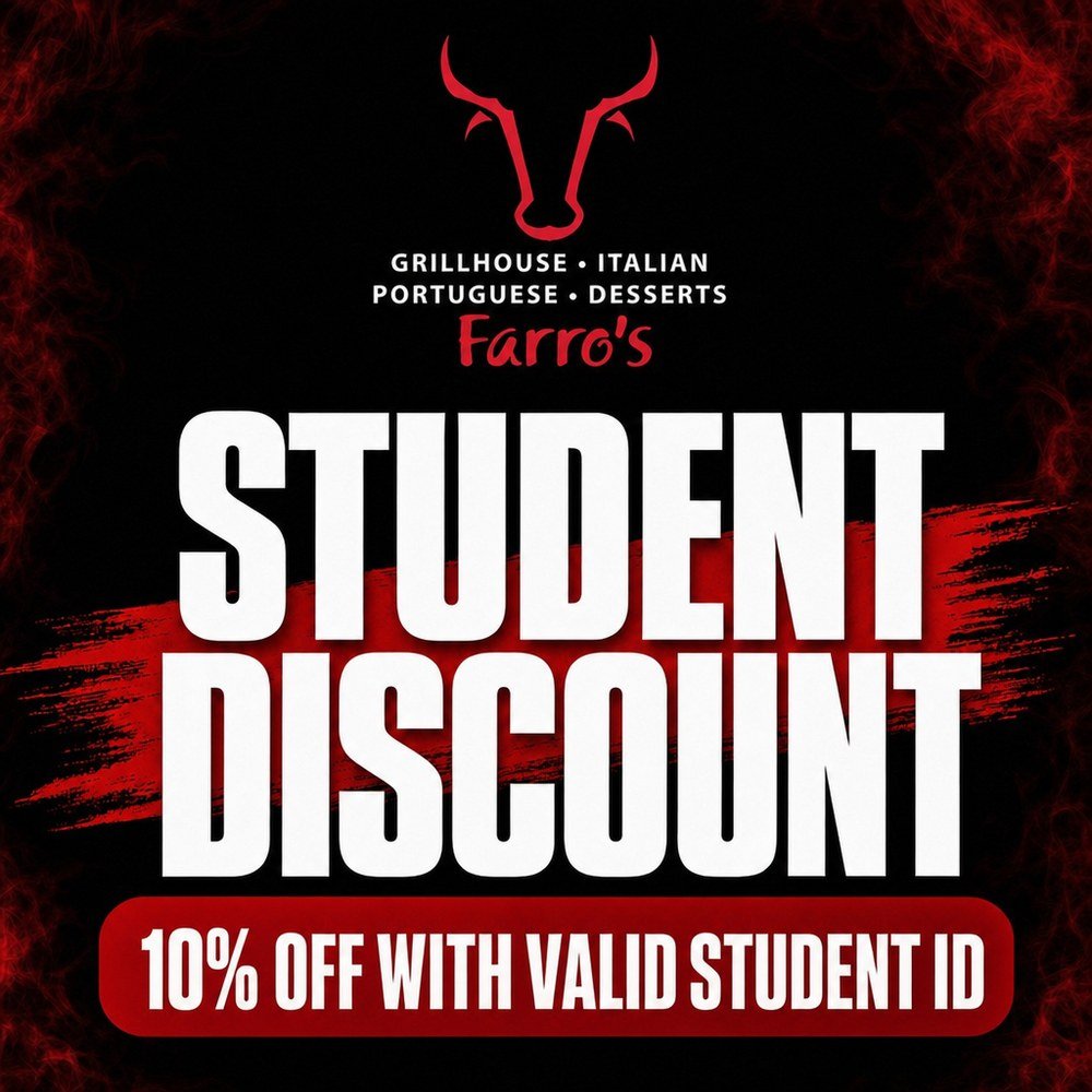 Student Discount — 10% off with a valid student ID
